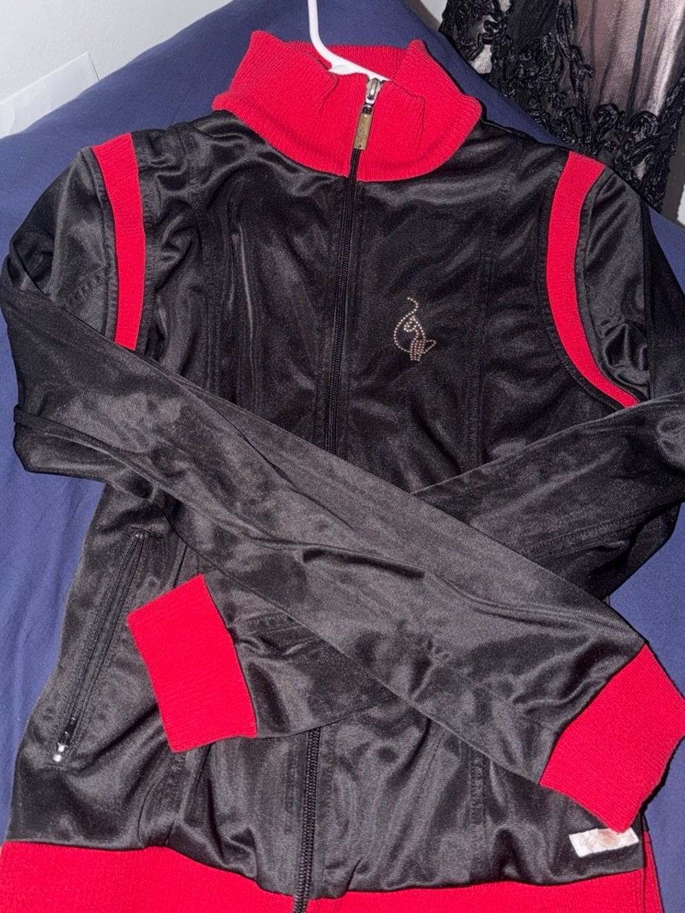 Baby Phat Black and Red Track Jacket